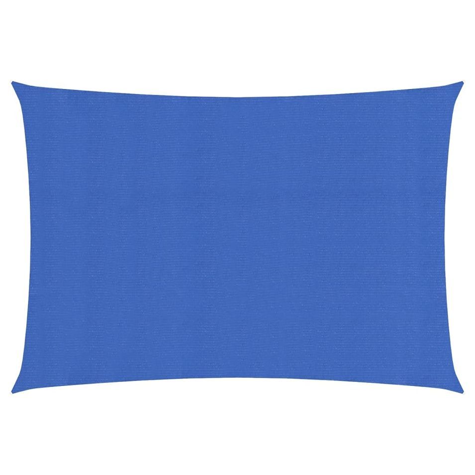 Voile d'ombrage 160 g/m² Bleu 2x4 m PEHD - Photo n°1