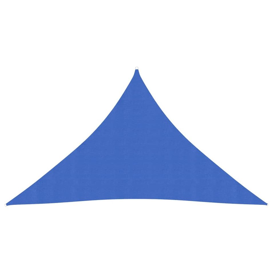 Voile d'ombrage 160 g/m² Bleu 3,5x3,5x4,9 m PEHD - Photo n°1