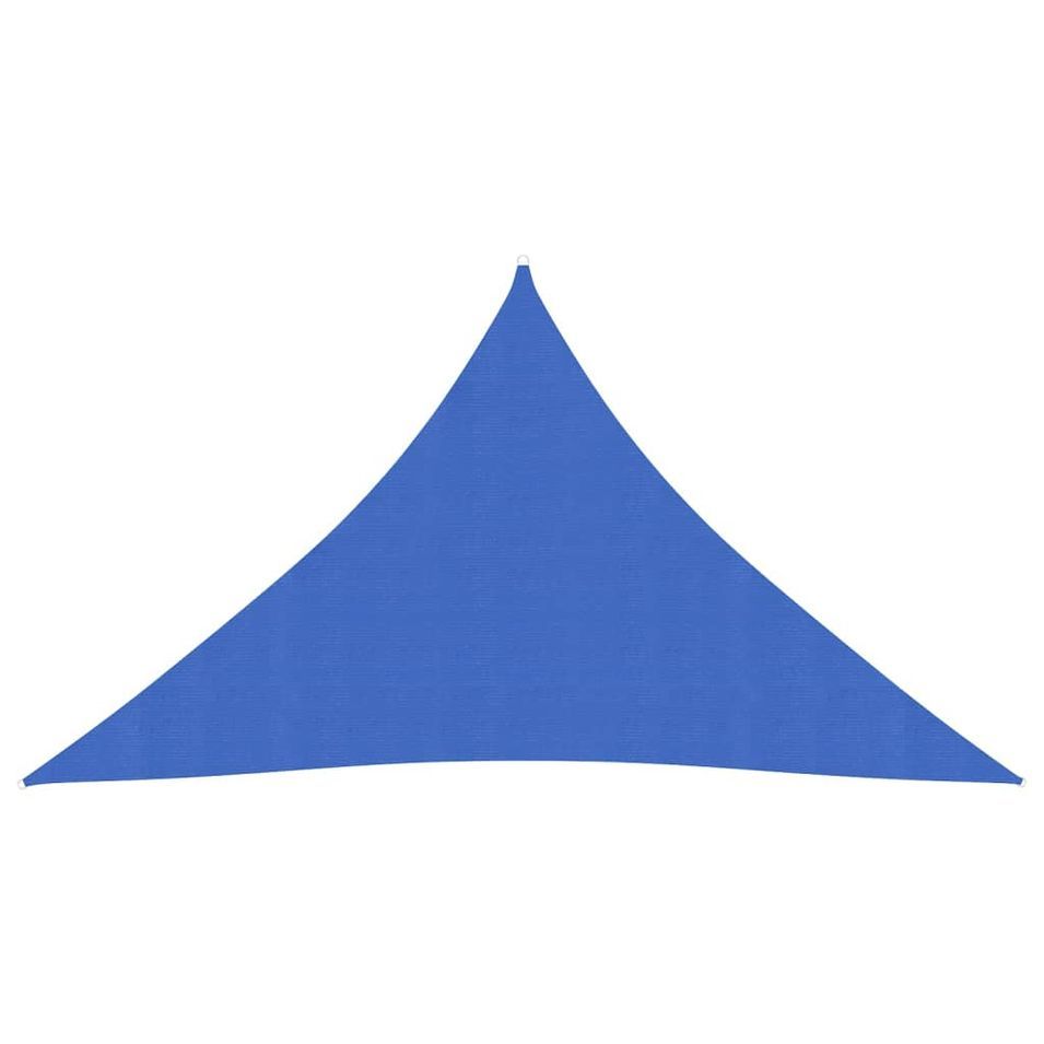 Voile d'ombrage 160 g/m² Bleu 3x3x4,2 m PEHD - Photo n°1