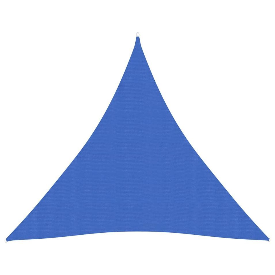Voile d'ombrage 160 g/m² Bleu 4x4x4 m PEHD - Photo n°1