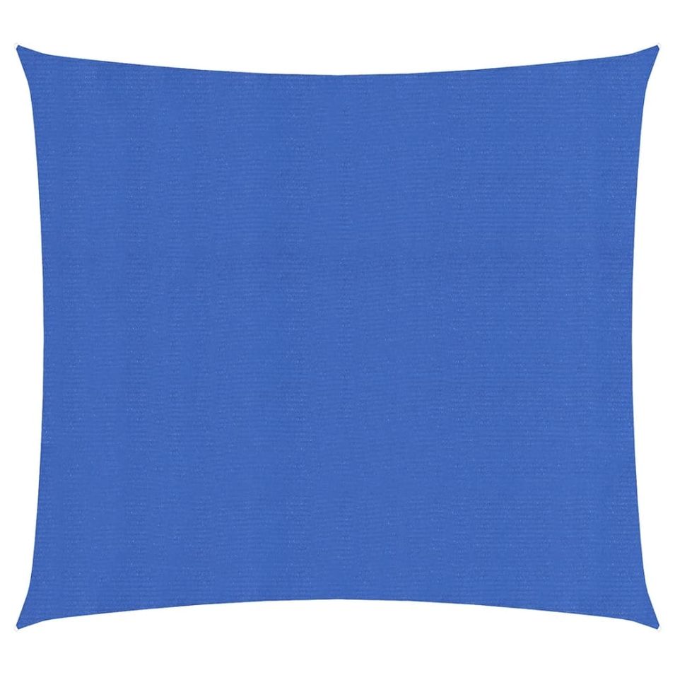 Voile d'ombrage 160 g/m² carré bleu 3x3 m PEHD - Photo n°1
