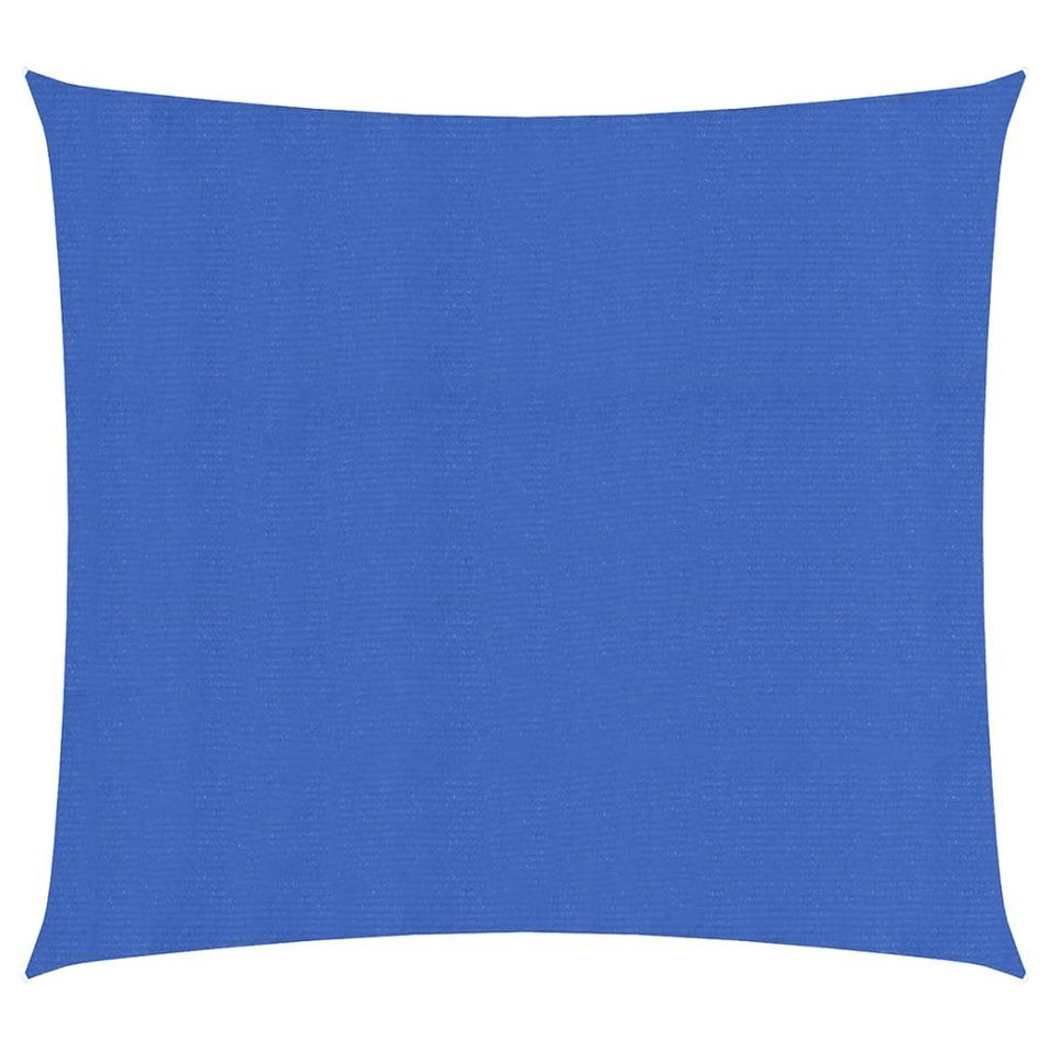 Voile d'ombrage 160 g/m² carré bleu 5x5 m PEHD - Photo n°1