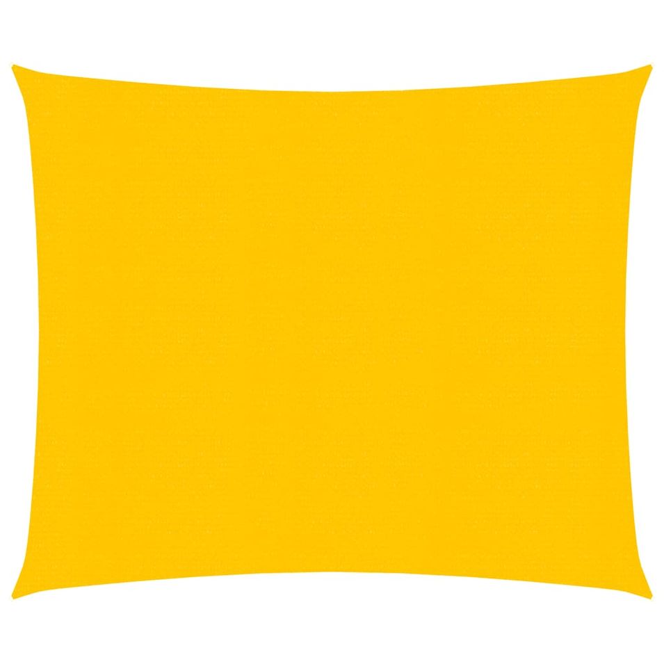Voile d'ombrage 160 g/m² carré jaune 4,5x4,5 m PEHD - Photo n°1