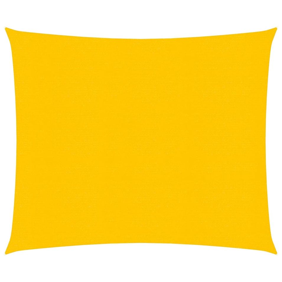 Voile d'ombrage 160 g/m² carré jaune 4x4 m PEHD - Photo n°1