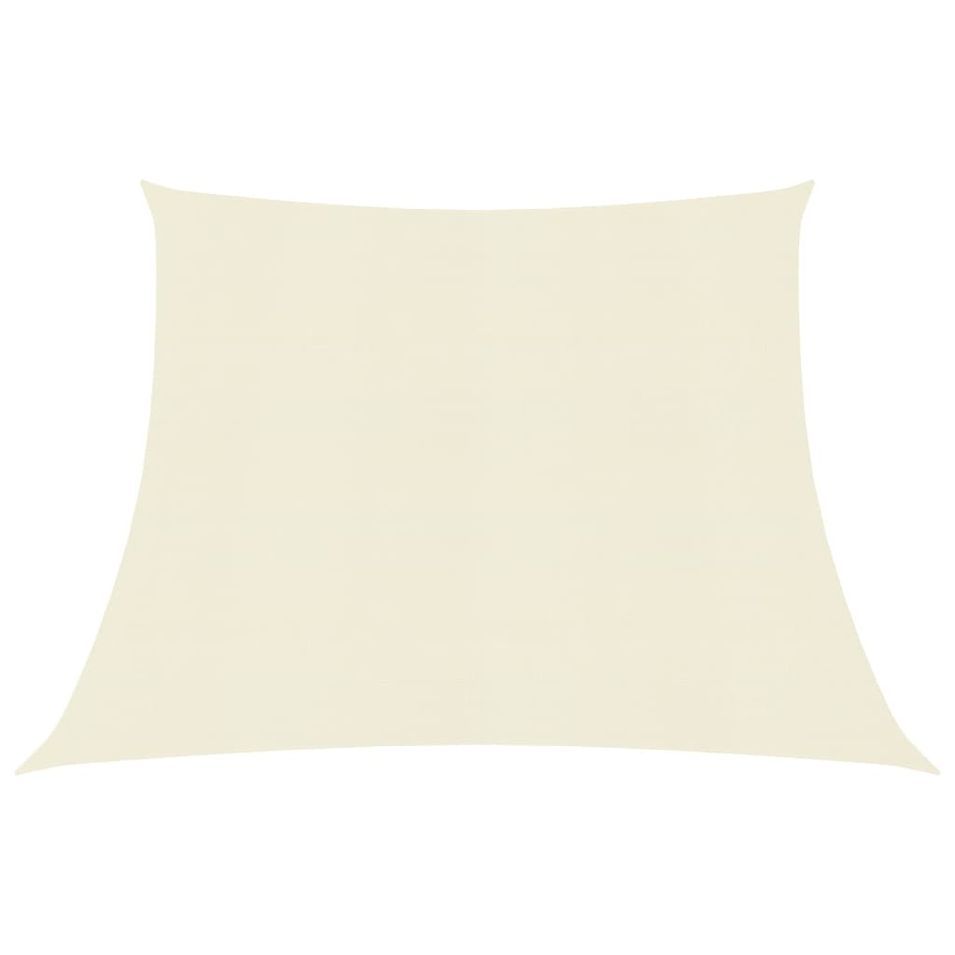 Voile d'ombrage 160 g/m² Crème 3/4x3 m PEHD - Photo n°1