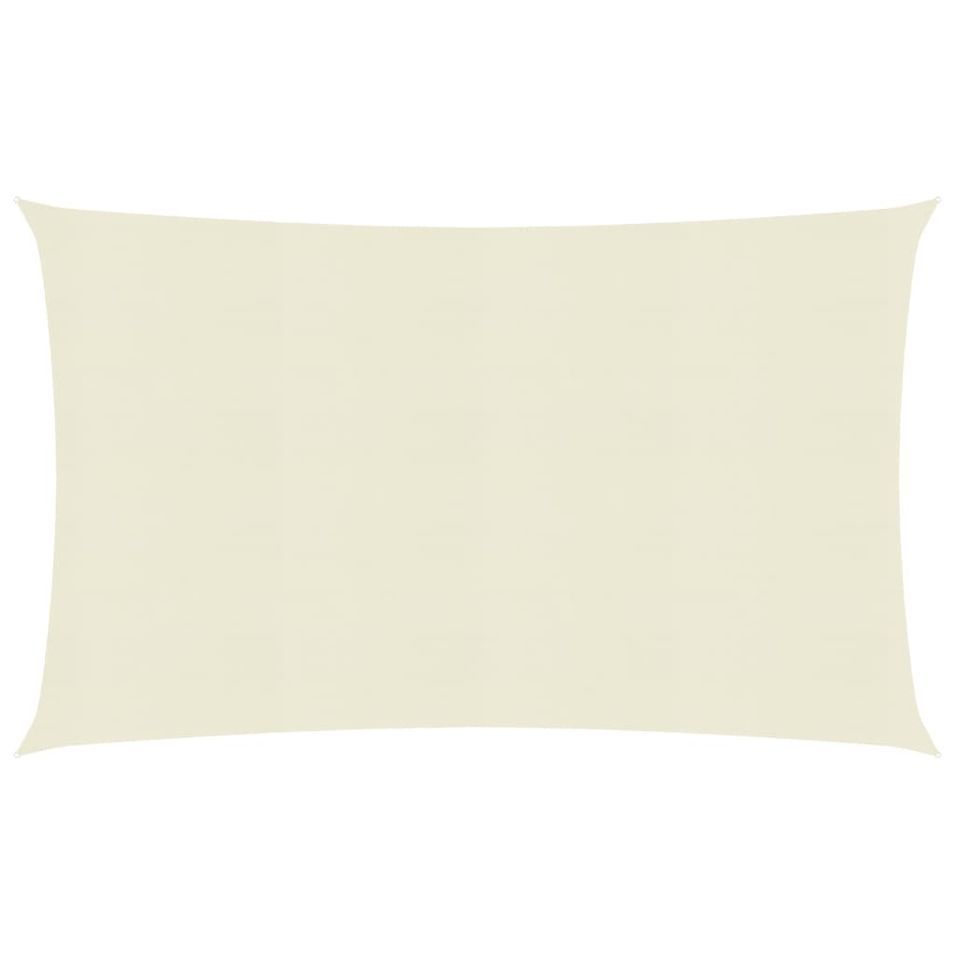 Voile d'ombrage 160 g/m² Crème 3,5x5 m PEHD - Photo n°1