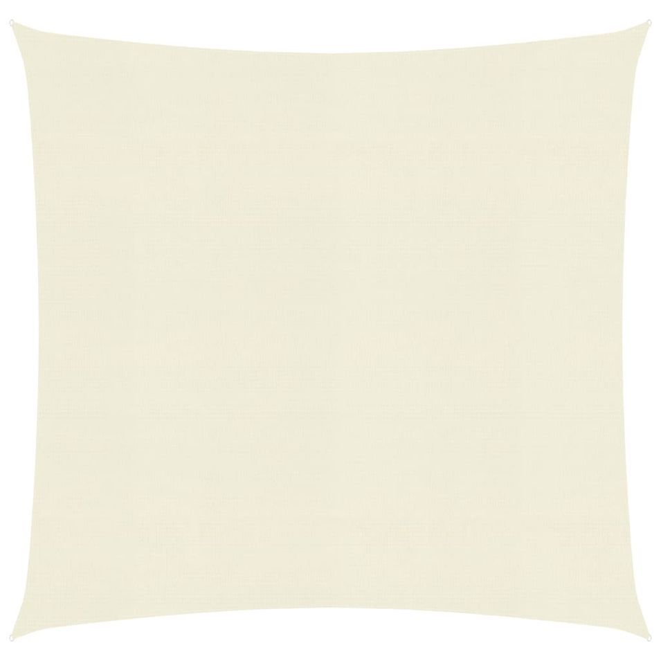 Voile d'ombrage 160 g/m² Crème 4,5x4,5 m PEHD - Photo n°1