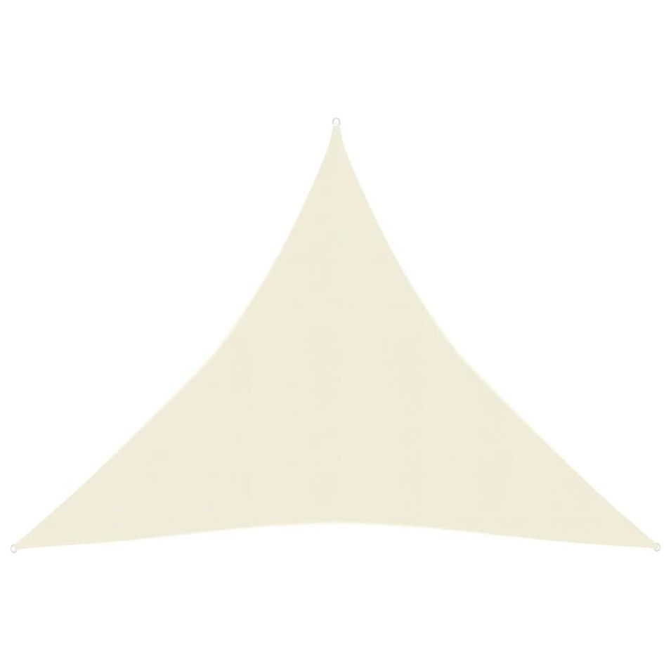 Voile d'ombrage 160 g/m² Crème 4,5x4,5x4,5 m PEHD - Photo n°1