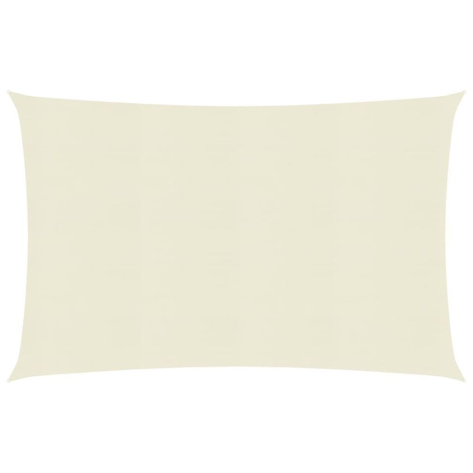 Voile d'ombrage 160 g/m² Crème 5x6 m PEHD - Photo n°1
