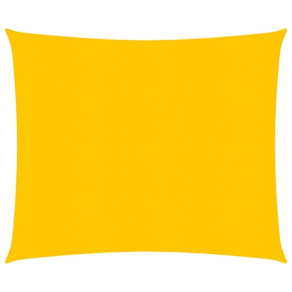 Voile d'ombrage 160 g/m² Jaune 2,5x2,5 m PEHD - Photo n°1