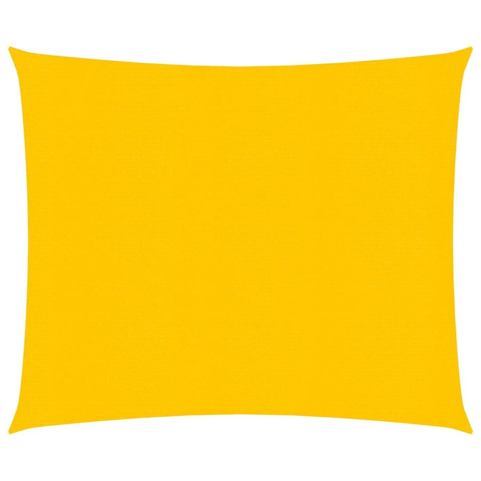 Voile d'ombrage 160 g/m² Jaune 2x2 m PEHD - Photo n°1