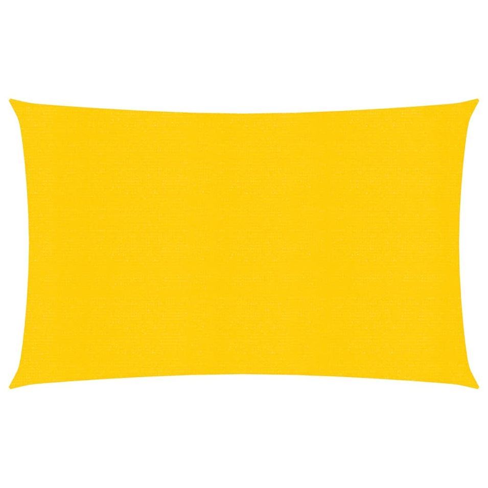 Voile d'ombrage 160 g/m² Jaune 2x4 m PEHD - Photo n°1