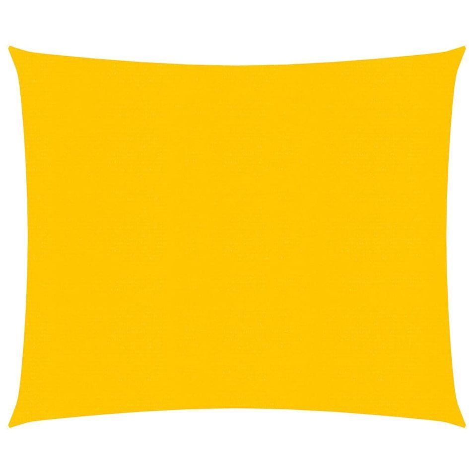 Voile d'ombrage 160 g/m² Jaune 3x3 m PEHD - Photo n°1