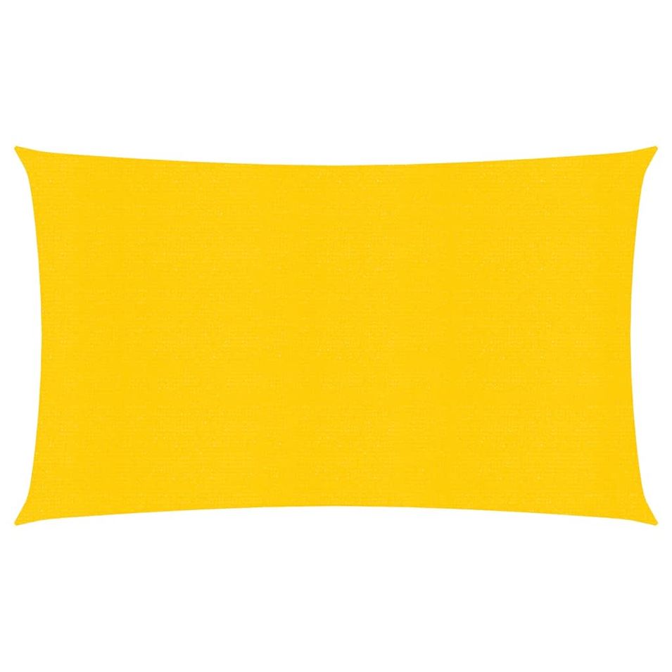 Voile d'ombrage 160 g/m² Jaune 3x6 m PEHD - Photo n°1