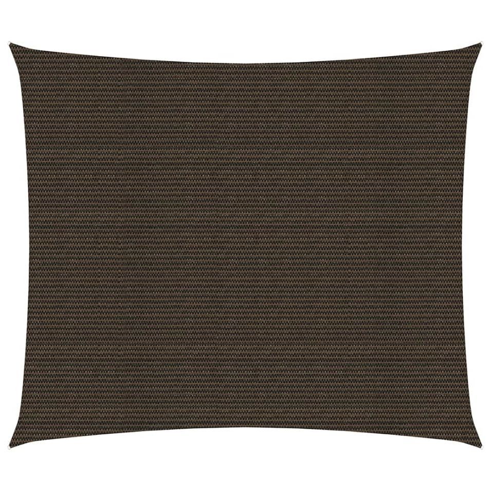 Voile d'ombrage 160 g/m² Marron 2,5x3 m PEHD - Photo n°1