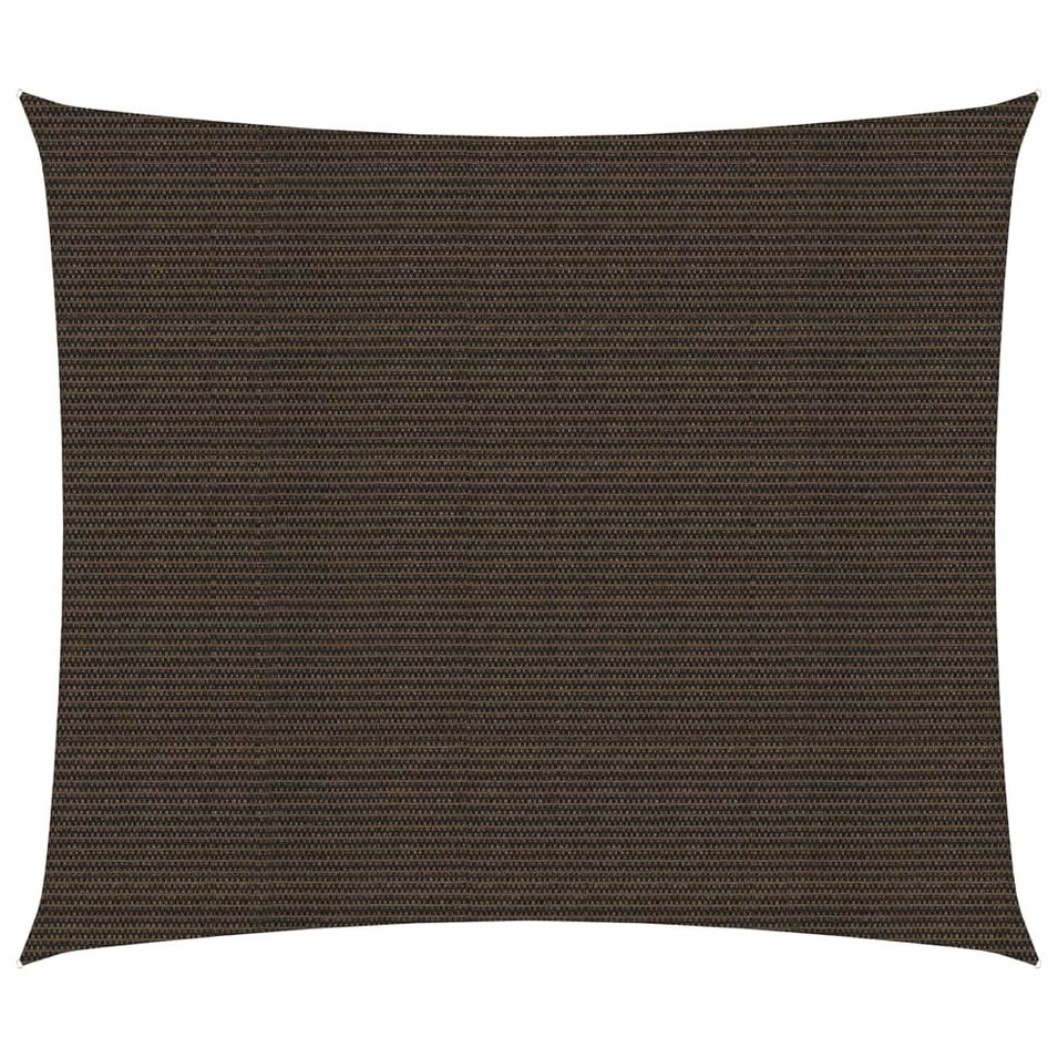 Voile d'ombrage 160 g/m² Marron 2x2,5 m PEHD - Photo n°1