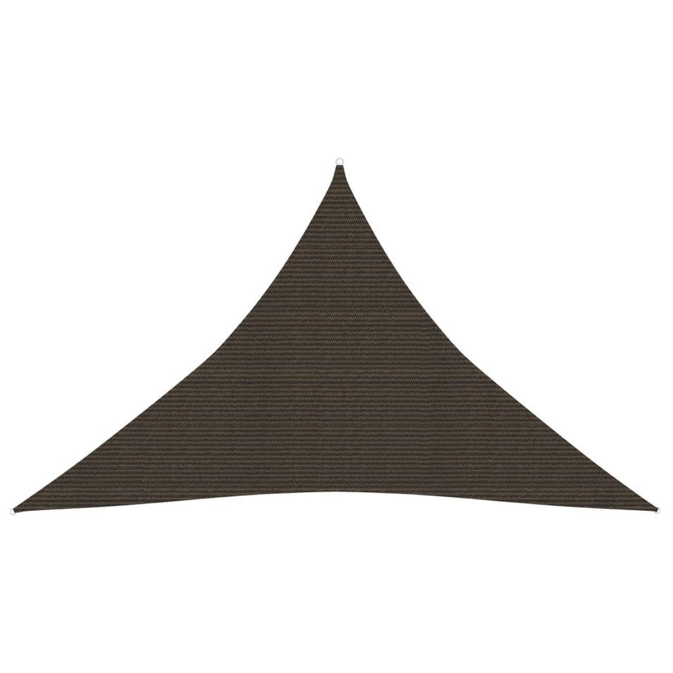 Voile d'ombrage 160 g/m² Marron 3x3x4,2 m PEHD - Photo n°1