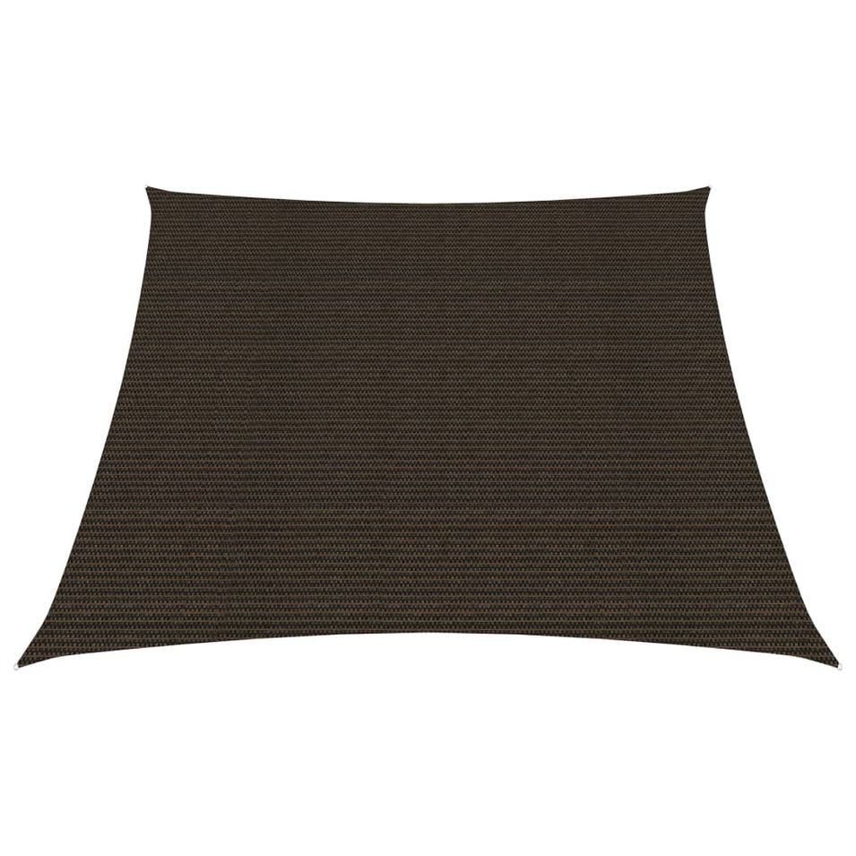 Voile d'ombrage 160 g/m² Marron 4/5x3 m PEHD - Photo n°1