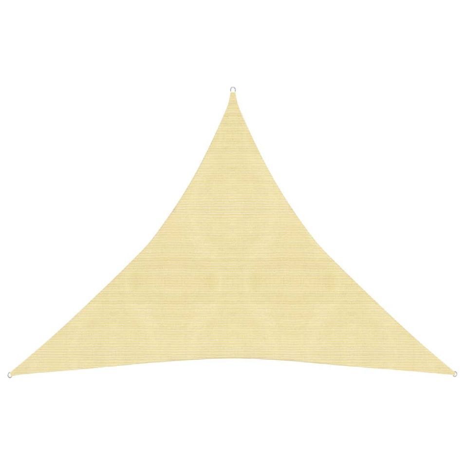 Voile d'ombrage 160 g/m² Marron 4,5x4,5x4,5 m PEHD - Photo n°1