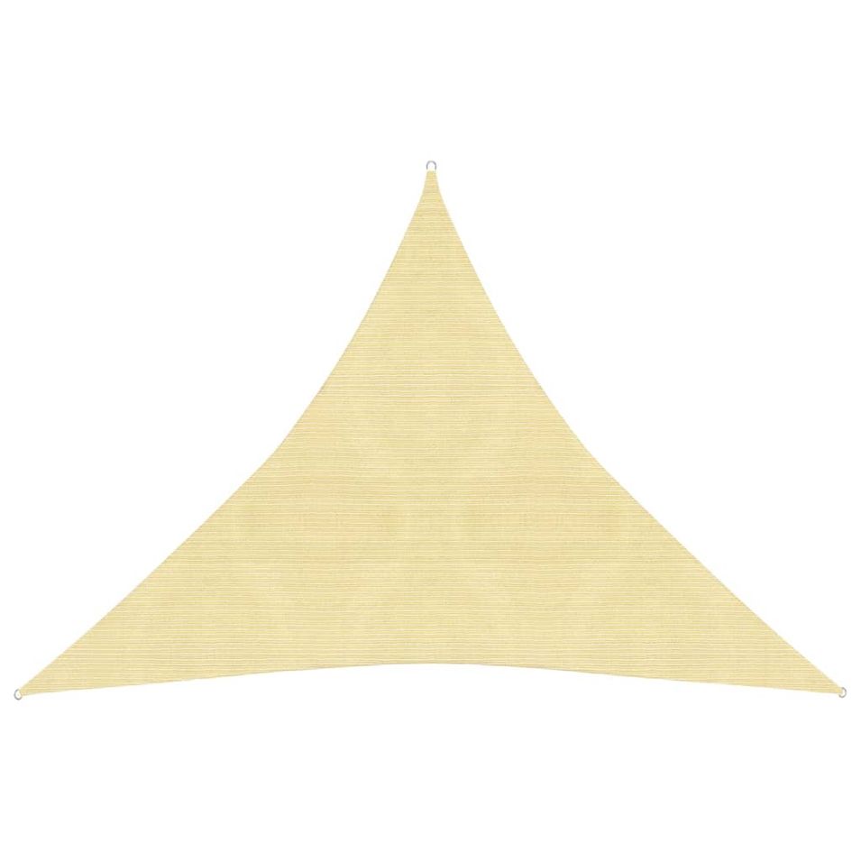 Voile d'ombrage 160 g/m² Marron 4,5x4,5x4,5 m PEHD - Photo n°1
