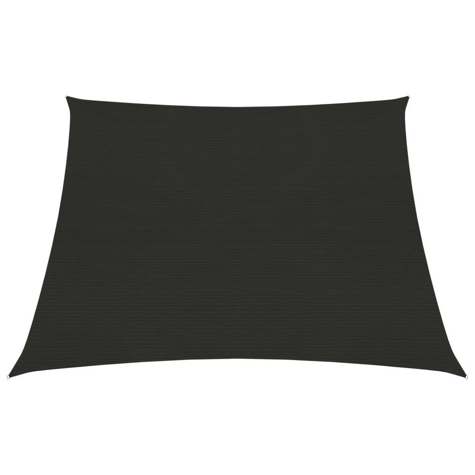 Voile d'ombrage 160 g/m² Noir 3/4x3 m PEHD - Photo n°1