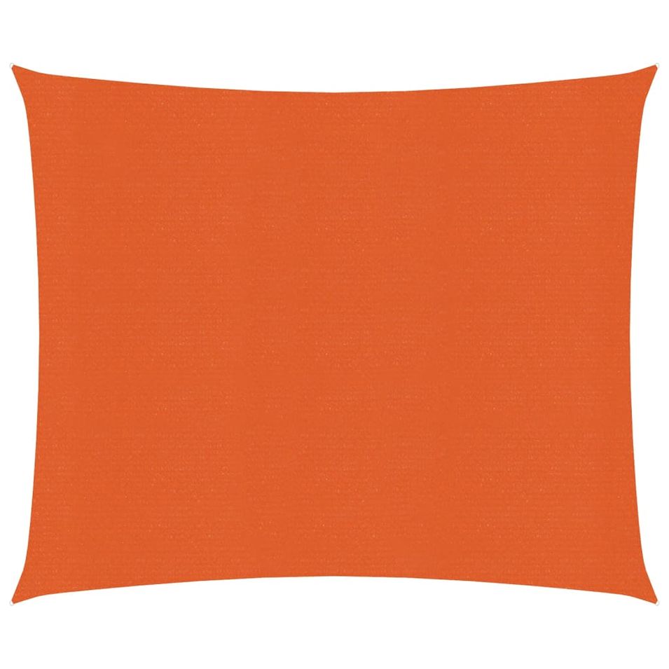 Voile d'ombrage 160 g/m² Orange 2,5x2,5 m PEHD - Photo n°1