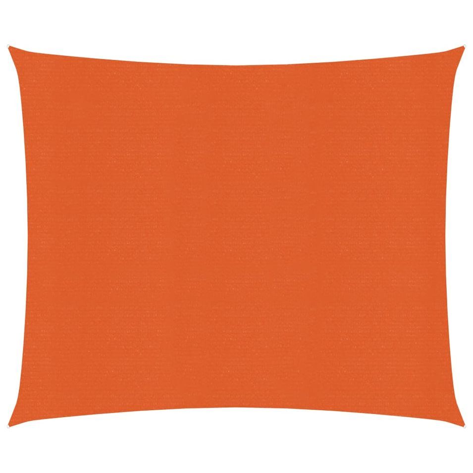 Voile d'ombrage 160 g/m² Orange 2,5x3 m PEHD - Photo n°1