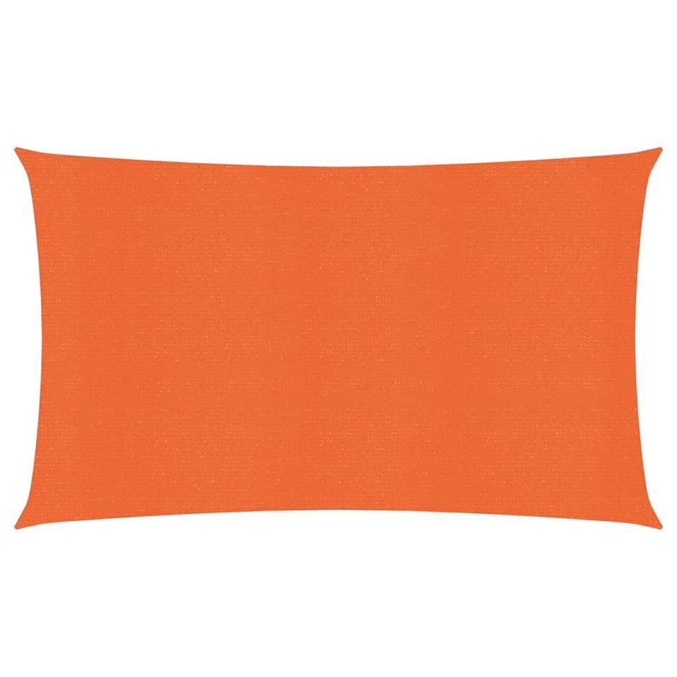 Voile d'ombrage 160 g/m² Orange 2,5x5 m PEHD - Photo n°1