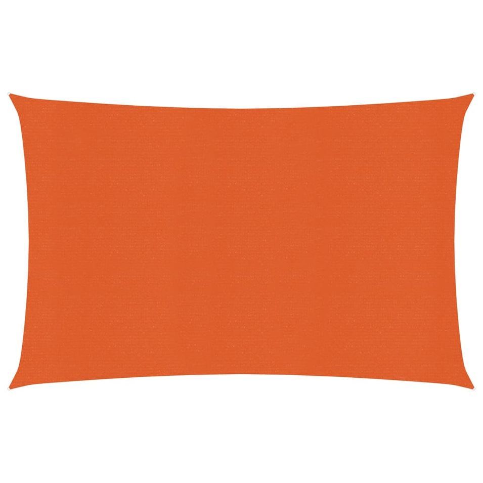 Voile d'ombrage 160 g/m² Orange 2x3 m PEHD - Photo n°1