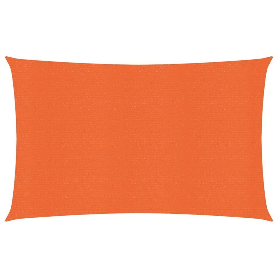 Voile d'ombrage 160 g/m² Orange 2x4 m PEHD - Photo n°1