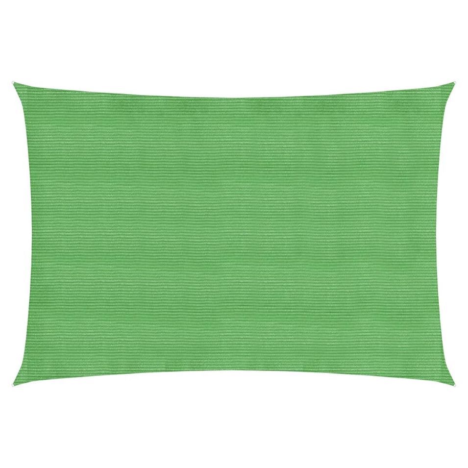 Voile d'ombrage 160 g/m² rectangulaire vert clair 2x3,5 m PEHD - Photo n°1