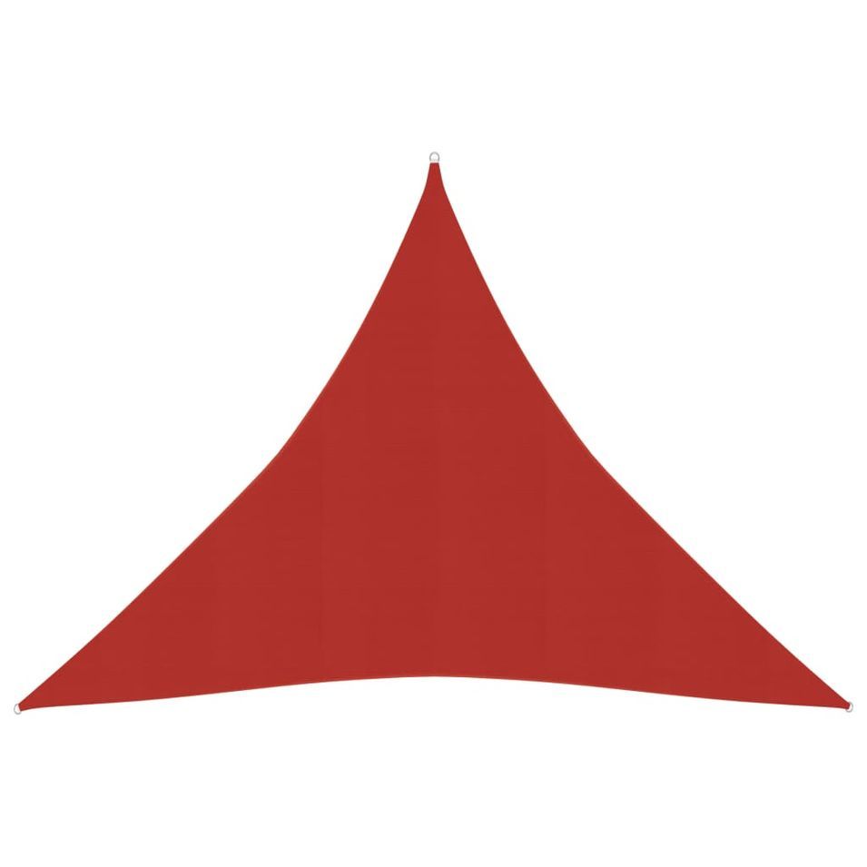 Voile d'ombrage 160 g/m² Rouge 4,5x4,5x4,5 m PEHD - Photo n°1