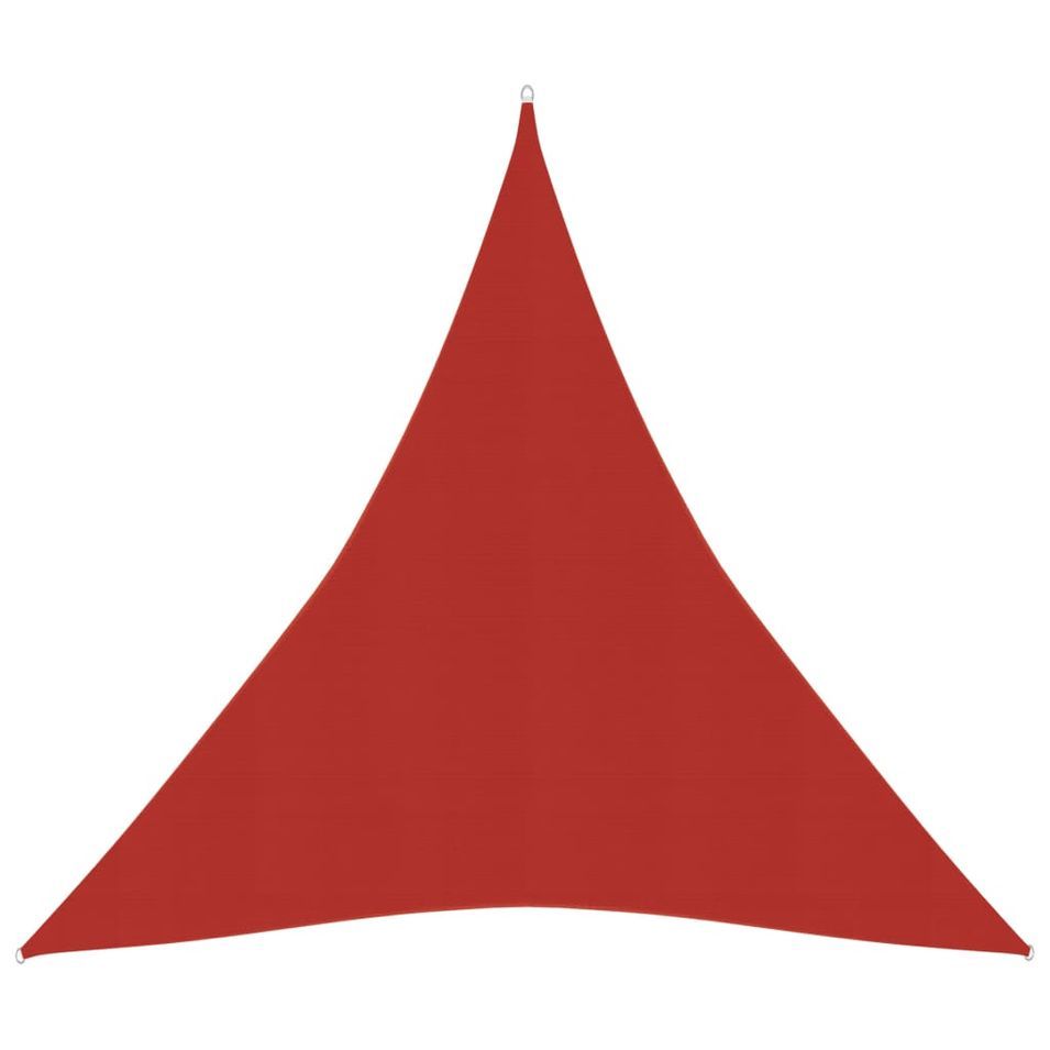 Voile d'ombrage 160 g/m² Rouge 4x5x5 m PEHD - Photo n°1