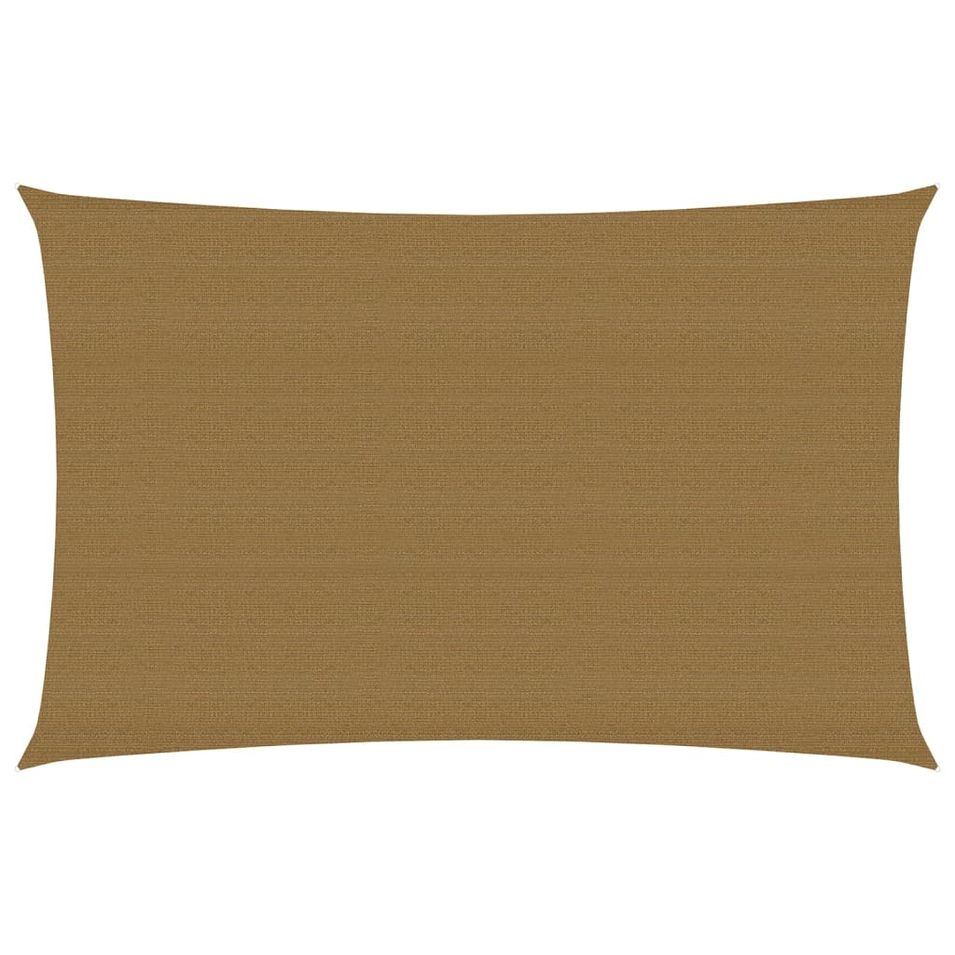 Voile d'ombrage 160 g/m² Taupe 2,5x4,5 m PEHD - Photo n°1