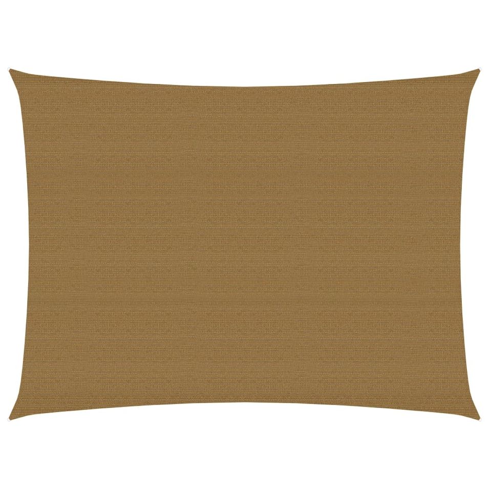 Voile d'ombrage 160 g/m² Taupe 2,5x4 m PEHD - Photo n°1