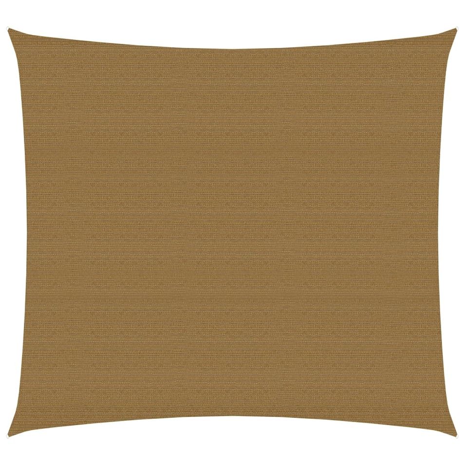 Voile d'ombrage 160 g/m² Taupe 2x2 m PEHD - Photo n°1
