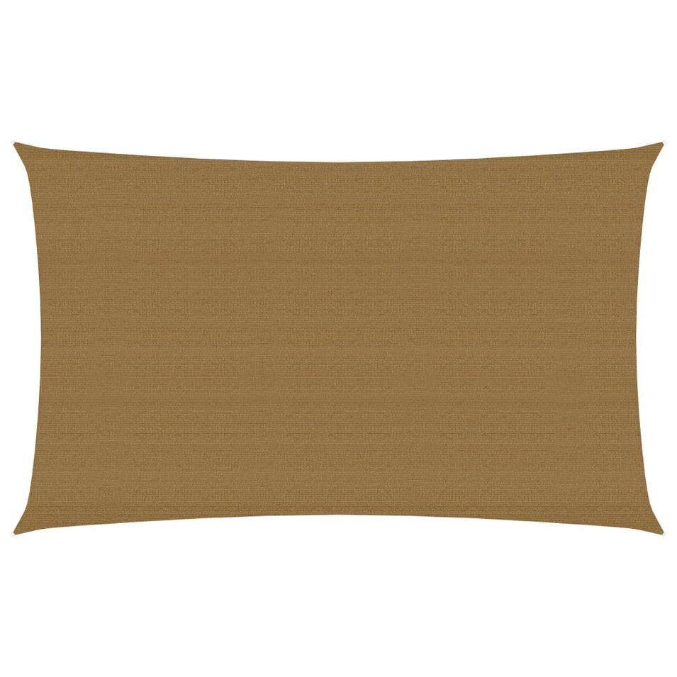 Voile d'ombrage 160 g/m² Taupe 2x4,5 m PEHD - Photo n°1