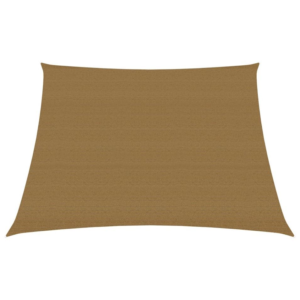 Voile d'ombrage 160 g/m² Taupe 4/5x3 m PEHD - Photo n°1