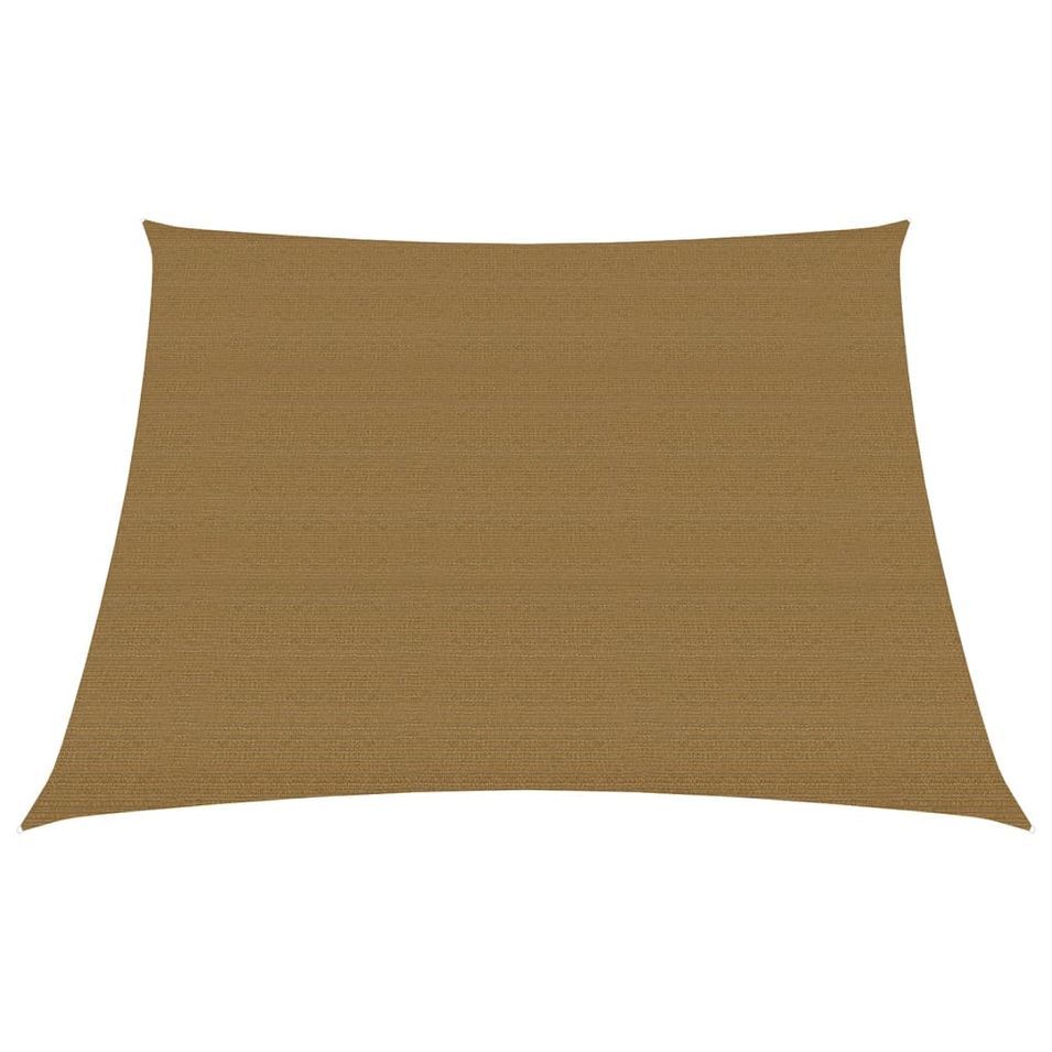 Voile d'ombrage 160 g/m² Taupe 4/5x4 m PEHD - Photo n°1