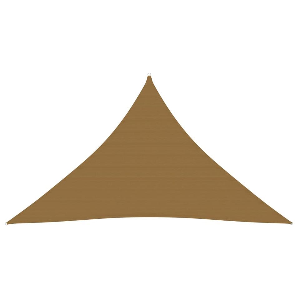 Voile d'ombrage 160 g/m² Taupe 5x5x6 m PEHD - Photo n°1