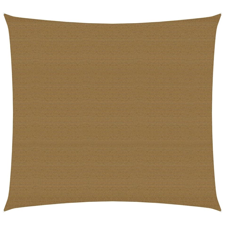 Voile d'ombrage 160 g/m² Taupe 6x6 m PEHD - Photo n°1