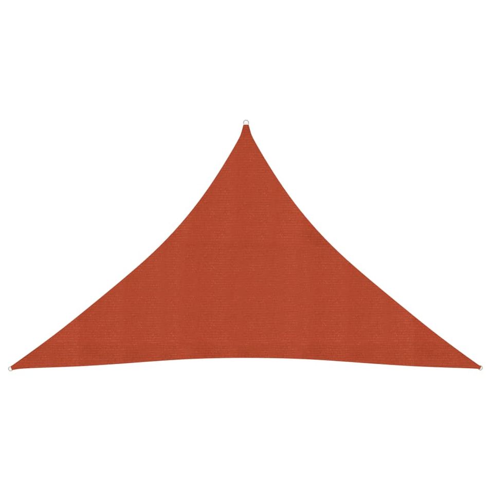 Voile d'ombrage 160 g/m² Terre cuite 5x5x6 m PEHD - Photo n°1