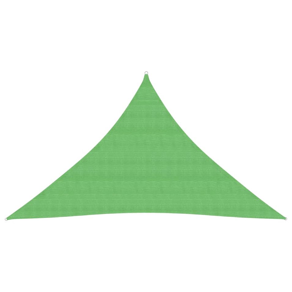 Voile d'ombrage 160 g/m² Vert clair 2,5x2,5x3,5 m PEHD - Photo n°1