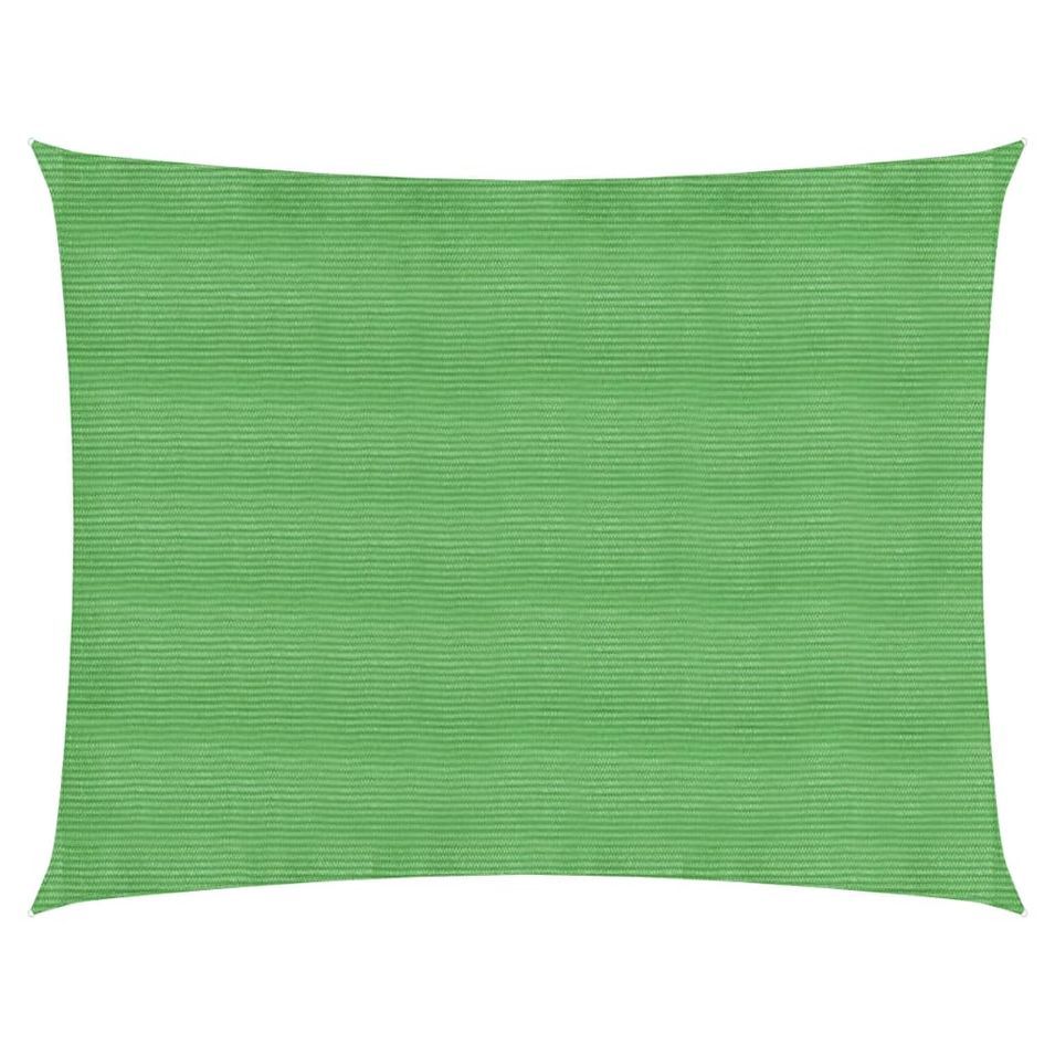 Voile d'ombrage 160 g/m² Vert clair 3,5x4,5 m PEHD - Photo n°1
