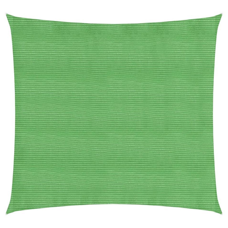 Voile d'ombrage 160 g/m² Vert clair 3,6x3,6 m PEHD - Photo n°1