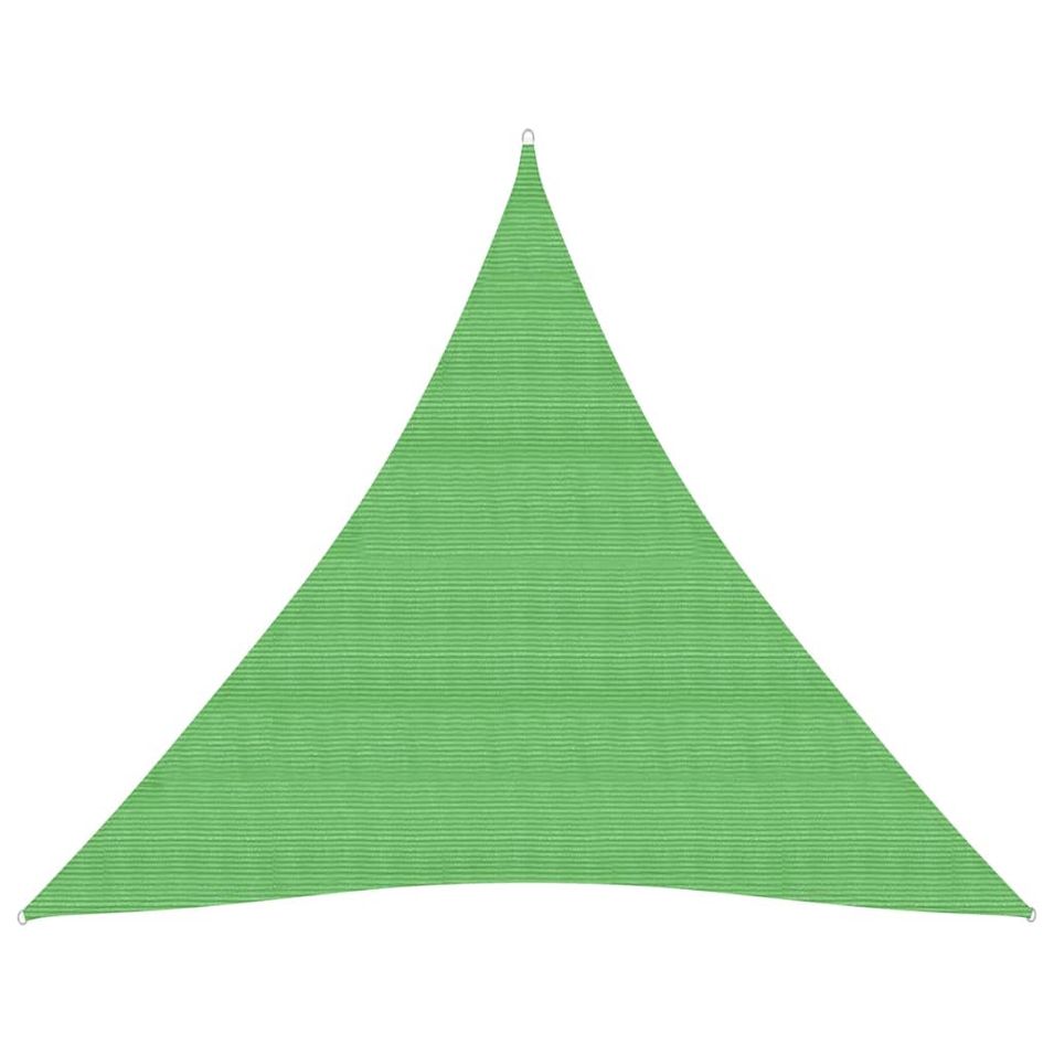 Voile d'ombrage 160 g/m² Vert clair 3,6x3,6x3,6 m PEHD - Photo n°1
