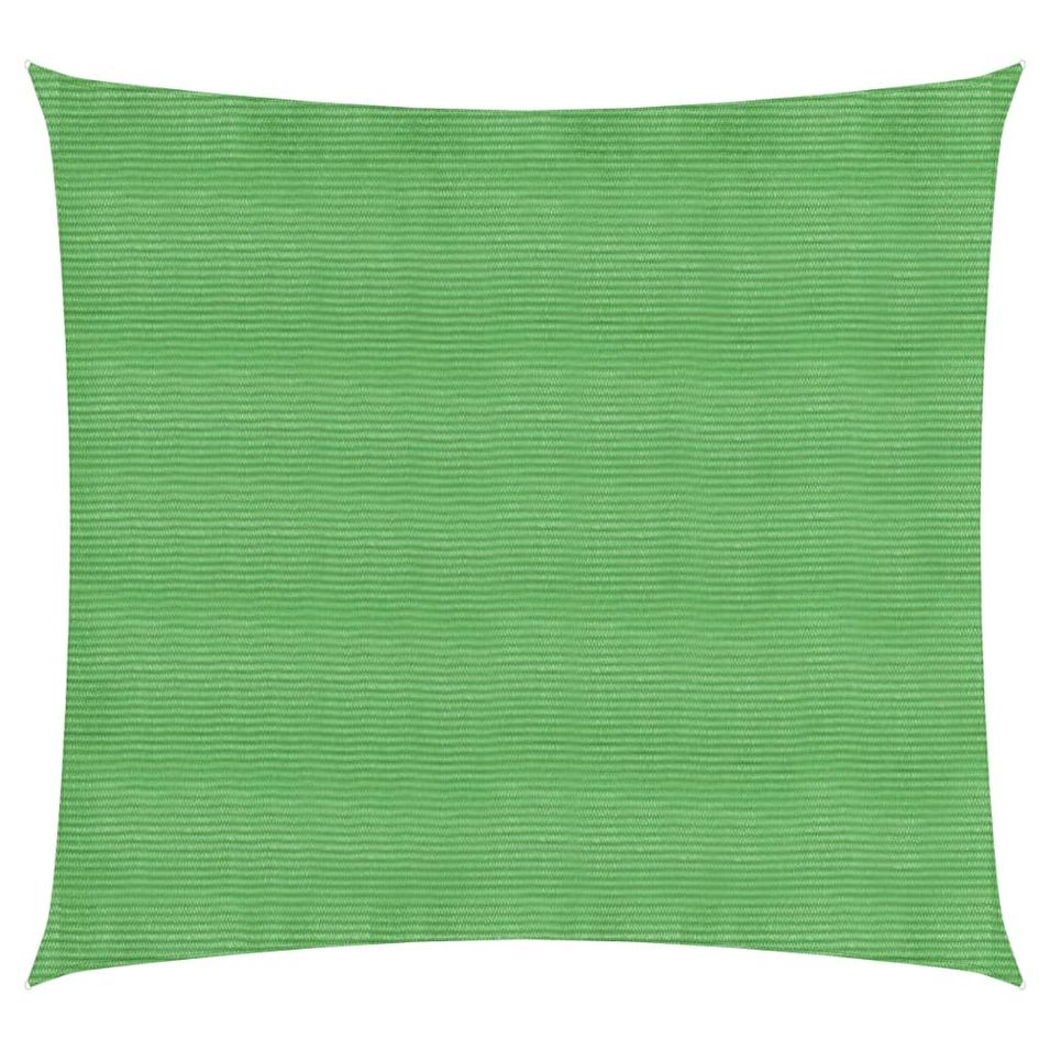 Voile d'ombrage 160 g/m² Vert clair 3x3 m PEHD - Photo n°1