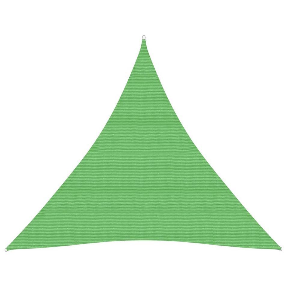 Voile d'ombrage 160 g/m² Vert clair 4,5x4,5x4,5 m PEHD - Photo n°1