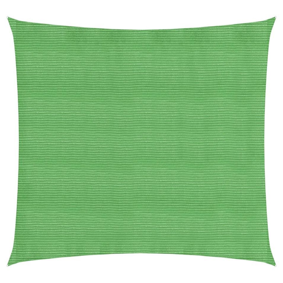 Voile d'ombrage 160 g/m² Vert clair 4x4 m PEHD - Photo n°1