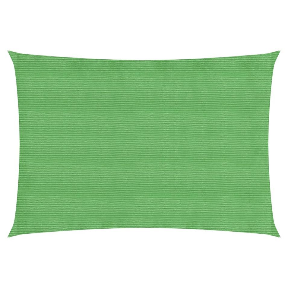 Voile d'ombrage 160 g/m² Vert clair 4x6 m PEHD - Photo n°1